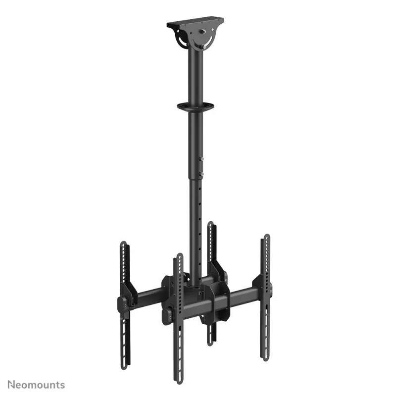 Neomounts NM-C440DBLACK Divu monitoru/TV griestu stiprinājums 32-60 collas - h 56-91 cm