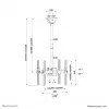 Neomounts NM-C440DBLACK Divu monitoru/TV griestu stiprinājums 32-60 collas - h 56-91 cm
