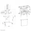 Neomounts NS-M1250Melns TV ratiņi 37-70 collas - grozāmi