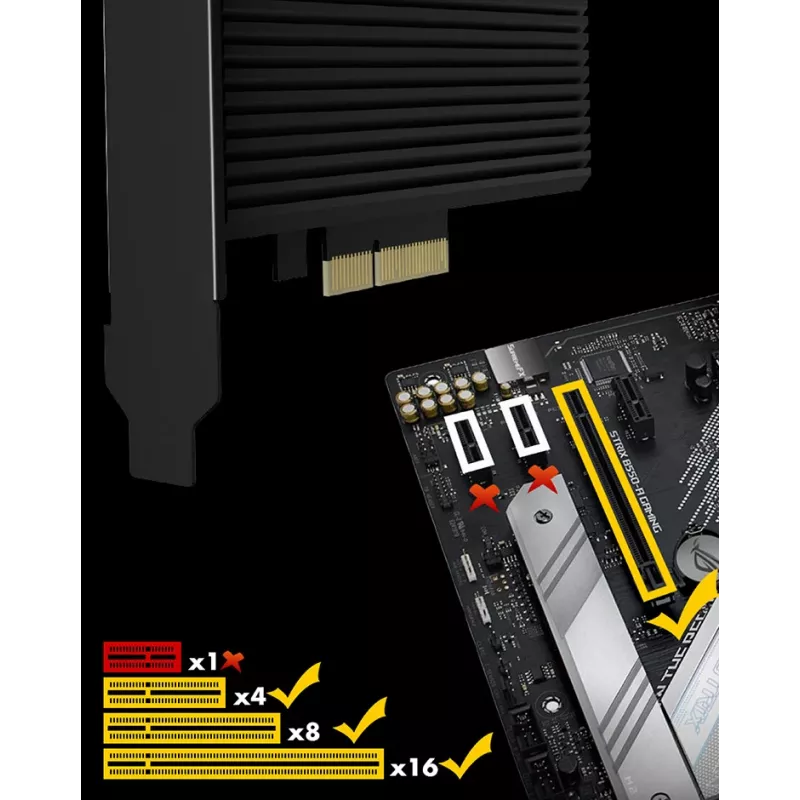 ICY BOX IB-PCI208-HS interfeisa kartes/adapteris iekšējais M.2