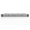 DIGITUS Modular Patch Panel, shielded 48-port, label field, 1U, rack mount, color Melns RAL 9005