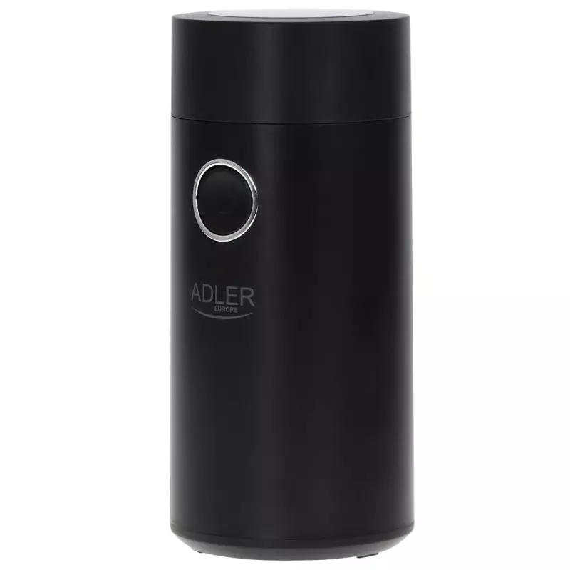 Burr grinder Adler AD4446BS — 150 W, stainless steel burrs, 75 g bean hopper, Melns