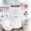 Kafijas dzirnaviņas ar tērauda urbjiem Adler AD4446WG — elektriskā kafijas dzirnaviņas, nerūsējošā tērauda urbji, 75 g tvertne, 150 W, balta