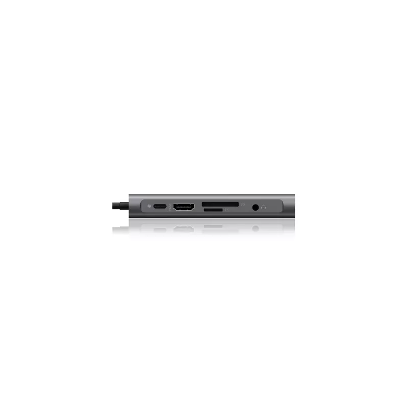 ICY BOX IB-DK4040-CPD Vadu USB 3.2 Gen 1 (3.1 Gen 1) Type-C Antracīts, Melns