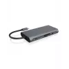 ICY BOX IB-DK4040-CPD Vadu USB 3.2 Gen 1 (3.1 Gen 1) Type-C Antracīts, Melns
