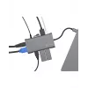 ICY BOX IB-DK4040-CPD Vadu USB 3.2 Gen 1 (3.1 Gen 1) Type-C Antracīts, Melns