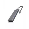 ICY BOX IB-DK4040-CPD Vadu USB 3.2 Gen 1 (3.1 Gen 1) Type-C Antracīts, Melns