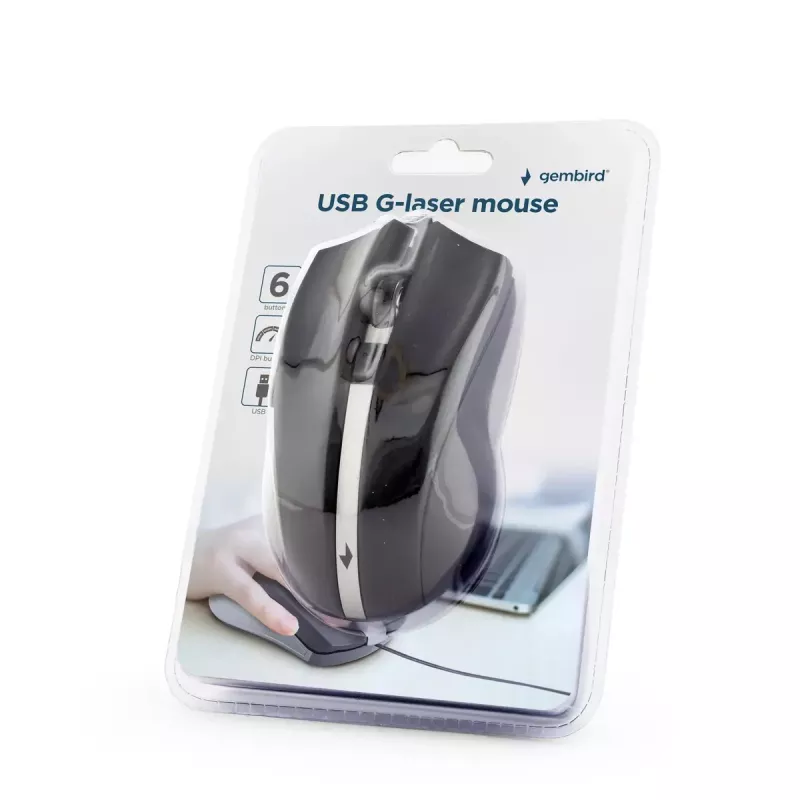 GEMBIRD Laser pele 2400 Dpi - Ambidextrous