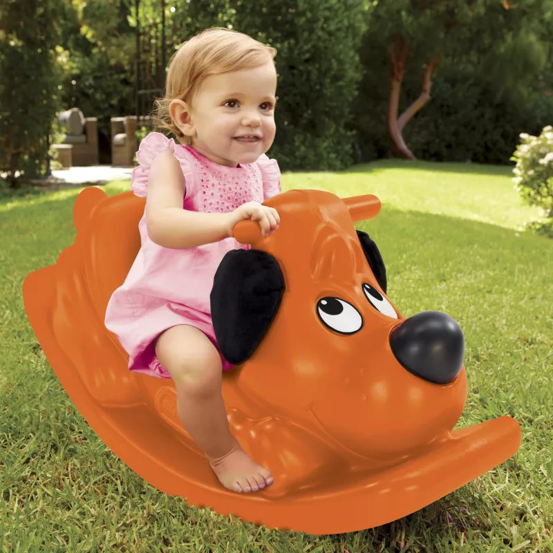 Little Tikes šūpojošs kucēns - oranžs, viens, 1 gads, plastmasa, oranžs