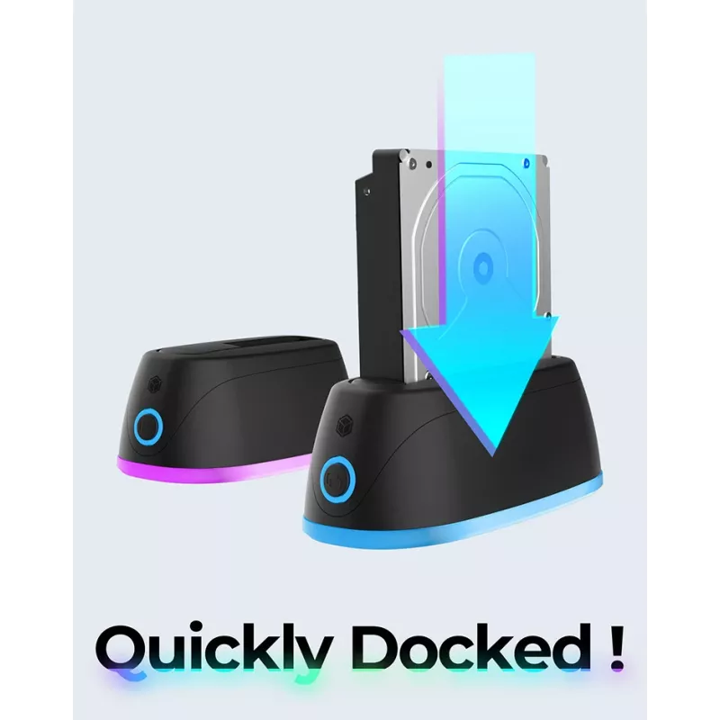 ICY BOX IB-1124L-C3 USB 3.2 Gen 1 (3.1 Gen 1) Type-B melna