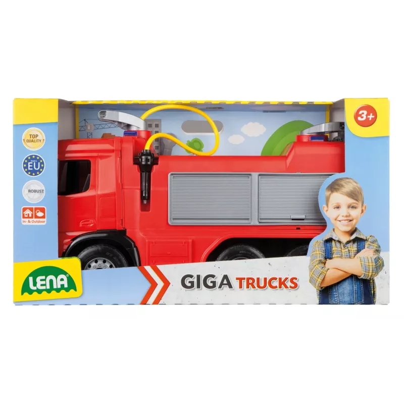 Lena GIGA TRUCKS Braucamais Ugunsdzēsēju Auto Arocs, Ugunsdzēsēju auto, 3 gadi, Daudzkrāsains
