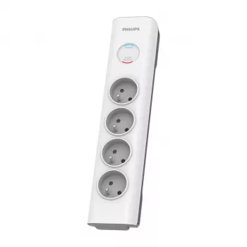 Pārsprieguma aizsargs Philips SPN7040WA/60 4 maiņstrāvas rozetes 600 J 2 m Balts