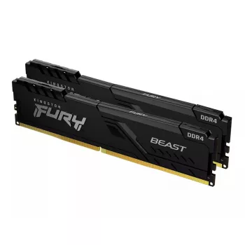 Kingston Technology FURY Beast 64GB 3600MT/s DDR4 CL18 DIMM (2 komplekts) Melns