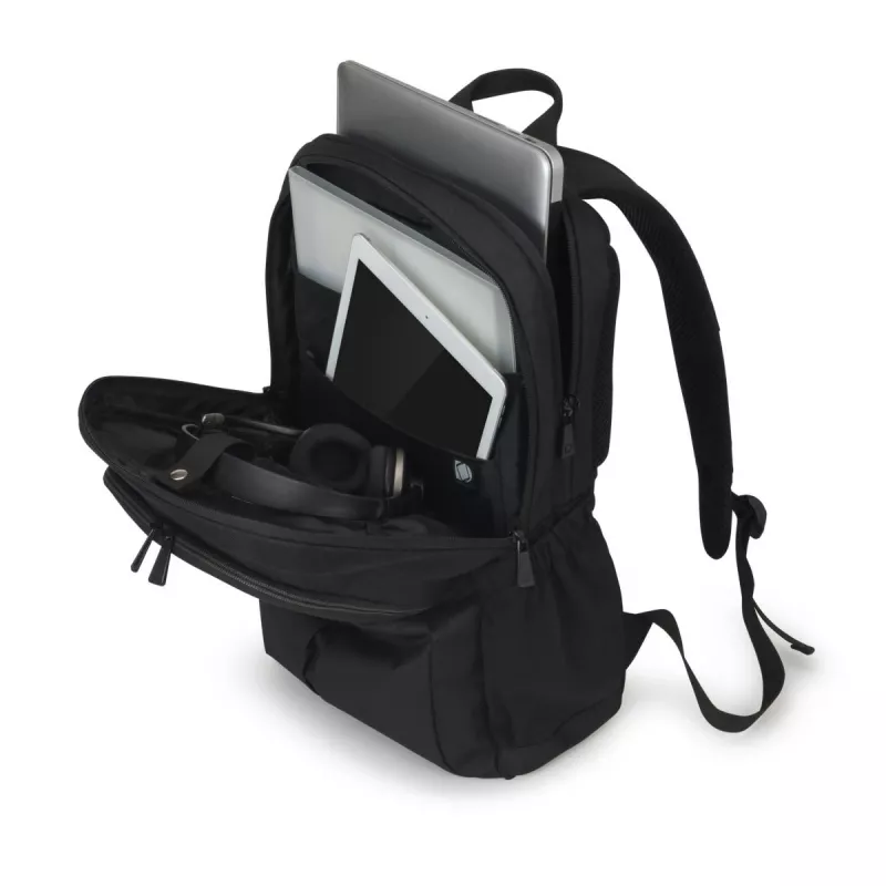 DICOTA Backpack Scale - 13-15.6in piezīmjdatora mugursoma - Melna / 600d pārstrādāts PET