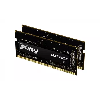 Kingston Technology FURY 16GB 3200MT/s DDR4 CL20 SODIMM (komplekts no 2) Impact