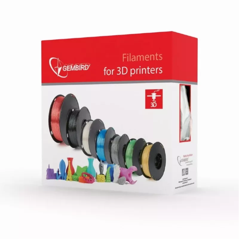 3D drukas materiāls Gembird 3DP-PLA1.75-01-GB