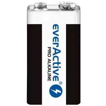 9 V sārma baterija everActive EV6LR61-PRO, 9 V, 650 mAh, 26.4×48.5×16 mm, 1 gab.
