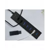ICY BOX IB-HUB1700-U3 USB 3.2 Gen 1 (3.1 Gen 1) Type-A 5000 Mbit/s Melns