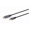 Video kabeļa adapteris Gembird CC-DP-HDMI-4K-6 — DisplayPort uz HDMI Type A, 1,8 m, 4K, melns