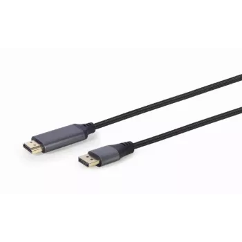 Video kabeļa adapteris Gembird CC-DP-HDMI-4K-6 — DisplayPort uz HDMI Type A, 1,8 m, 4K, melns