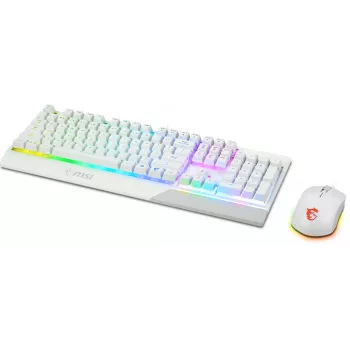 Spēļu tastatūras un peles komplekts MSI VIGOR GK30 COMBO WHITE