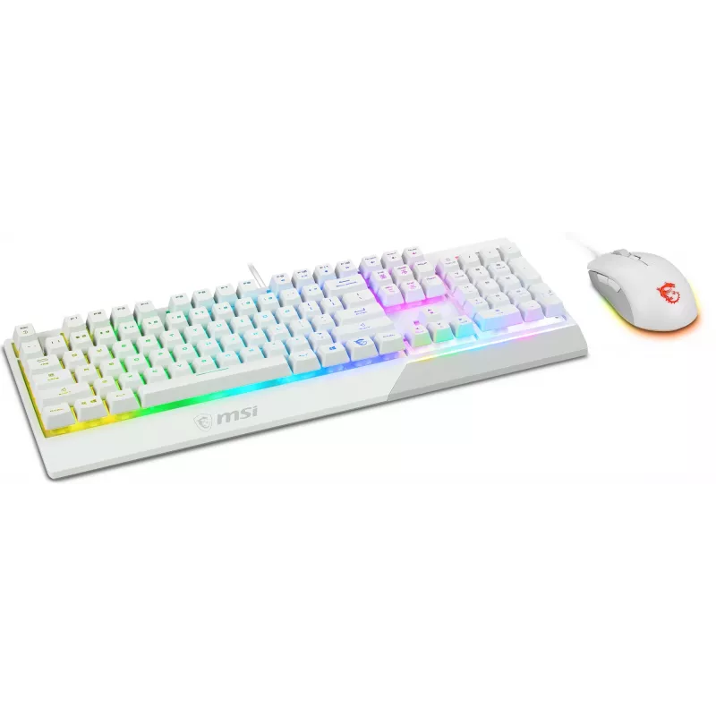 Spēļu tastatūras un peles komplekts MSI VIGOR GK30 COMBO WHITE