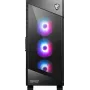 PC korpuss MSI MPG VELOX 100R Mid Tower Melns — ATX, 7 paplašināšanas sloti, 2×3.5 collu vietas, 2×2.5 collu vietas, USB-C