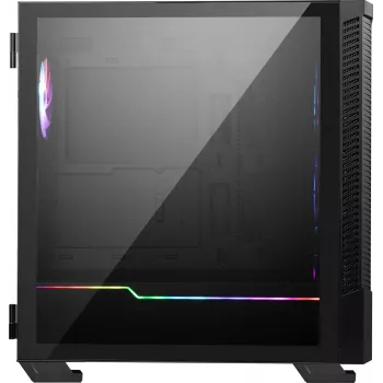 PC korpuss MSI MPG VELOX 100R Mid Tower Melns — ATX, 7 paplašināšanas sloti, 2×3.5 collu vietas, 2×2.5 collu vietas, USB-C