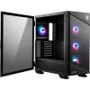 PC korpuss MSI MPG VELOX 100R Mid Tower Melns — ATX, 7 paplašināšanas sloti, 2×3.5 collu vietas, 2×2.5 collu vietas, USB-C