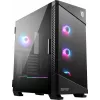 PC korpuss MSI MPG VELOX 100R Mid Tower Melns — ATX, 7 paplašināšanas sloti, 2×3.5 collu vietas, 2×2.5 collu vietas, USB-C