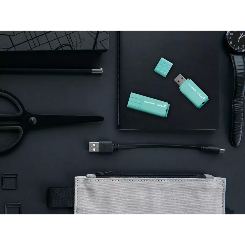 Goodram UME3 USB zibatmiņa 128 GB USB Type-A 3.2 Gen 1 (3.1 Gen 1) tirkīzzila