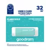 USB zibatmiņa GOODRAM UME3 32 GB USB Type-A 3.2 Gen 1 — tirkīza, 60 MB/s lasīšana, 20 MB/s rakstīšana