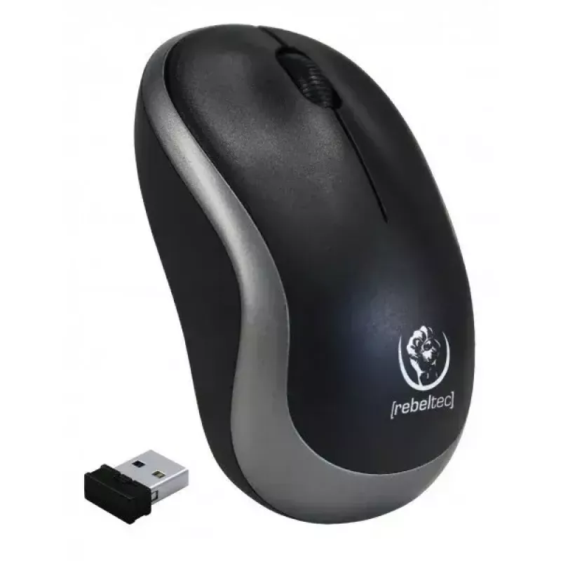 Bezvadu optiskā pele Rebeltec METEOR sudraba RBLMYS00050 USB