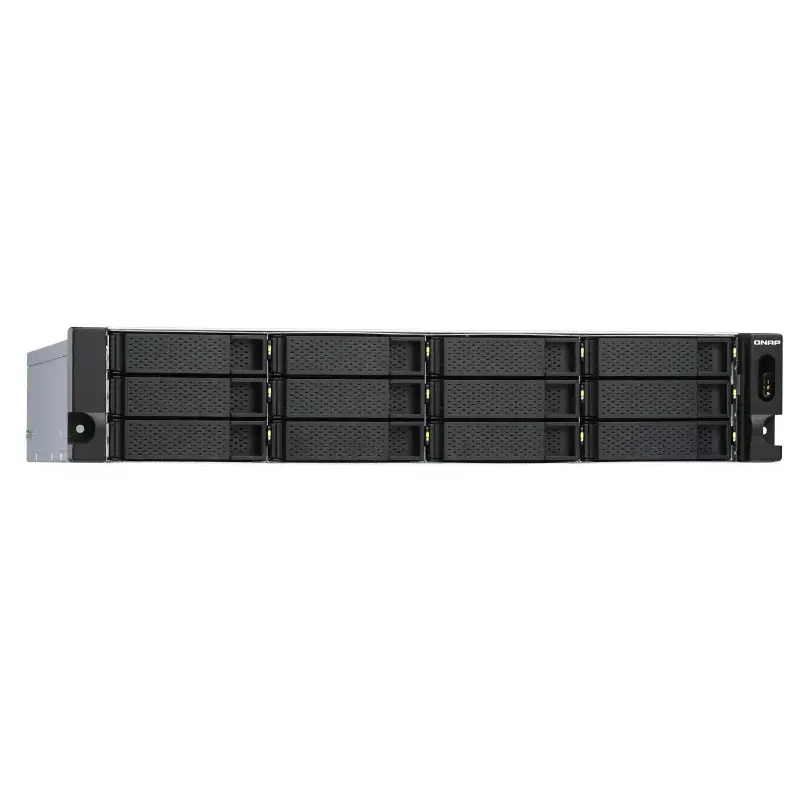 QNAP - TL-R1200S-RP - Festplatten-Array - 12 Schächte (SATA-600) SATA 6Gb/s (extern) Rack einbaufähig 2U