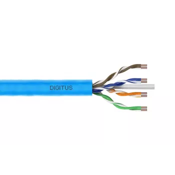 Tīkla kabelis DIGITUS DK-1614-VH-1 U/UTP Cat. 6 1m Melns