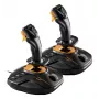 Thrustmaster T.16000M FCS SPACE SIM DUO Melns, Oranžs USB Džoistiks Analogs / Digitāls PC
