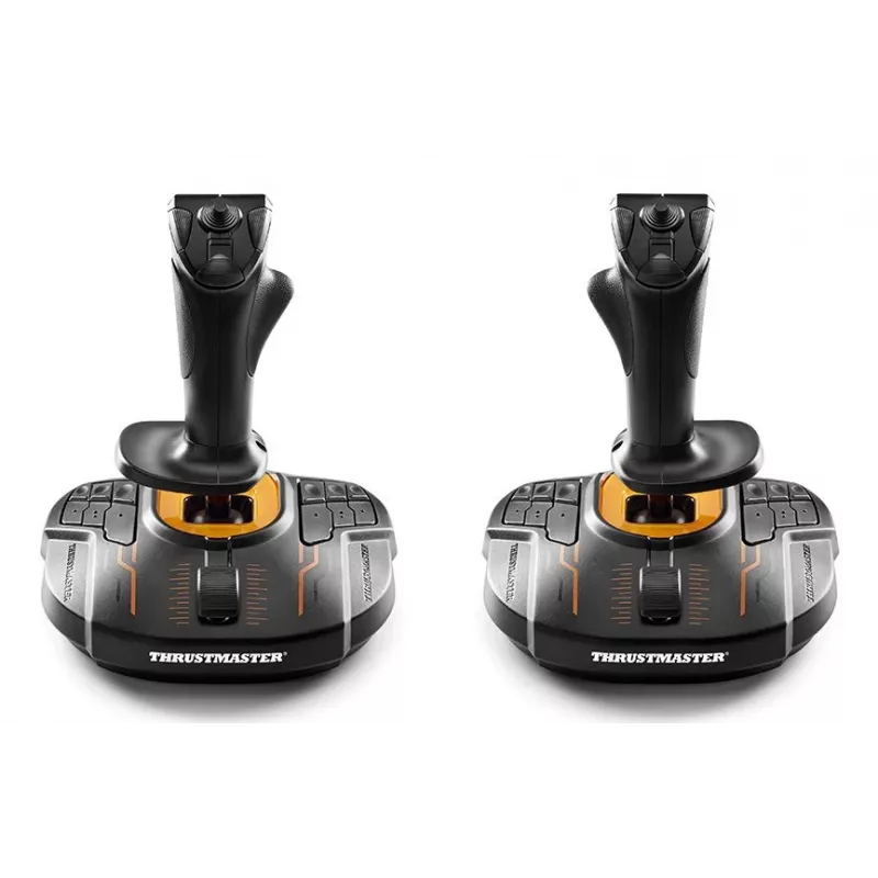 Thrustmaster T.16000M FCS SPACE SIM DUO Melns, Oranžs USB Džoistiks Analogs / Digitāls PC