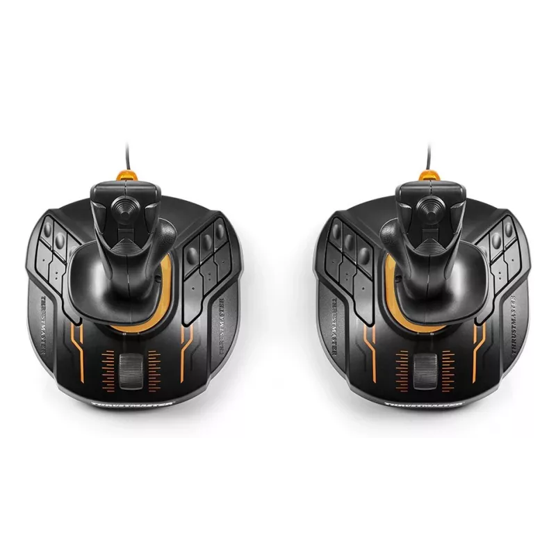 Thrustmaster T.16000M FCS SPACE SIM DUO Melns, Oranžs USB Džoistiks Analogs / Digitāls PC