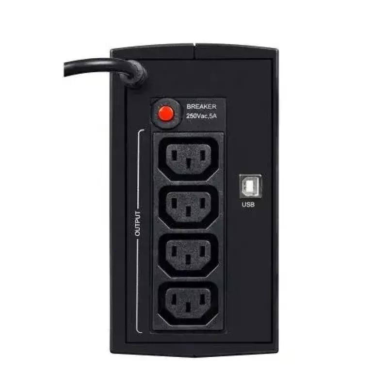 Nepārtrauktās barošanas bloks EVER DUO 550 PL AVR USB 550VA, 0,55 kVA / 330 W, Line-Interactive, 3×C13 kontaktligzdas, 12V 5Ah akumulators