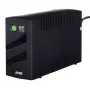 Nepārtrauktās barošanas bloks EVER DUO 550 PL AVR USB 550VA, 0,55 kVA / 330 W, Line-Interactive, 3×C13 kontaktligzdas, 12V 5Ah akumulators