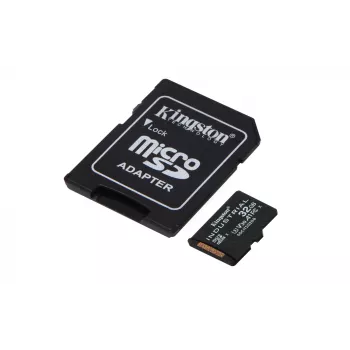 Kingston Technology 32GB microSDHC Industrial C10 A1 pSLC karte + SD adapteris