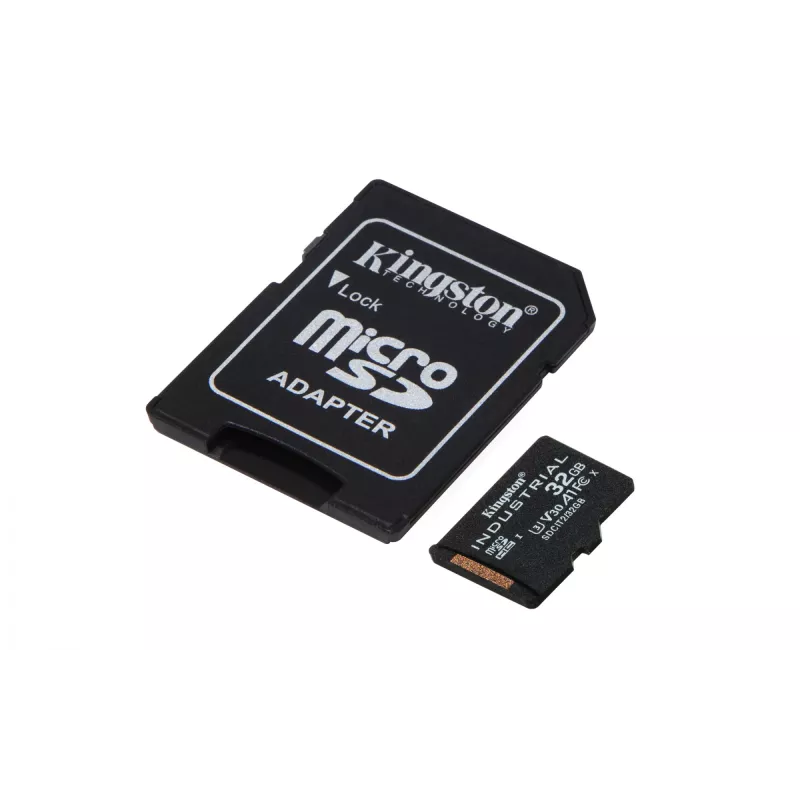 Kingston Technology 32GB microSDHC Industrial C10 A1 pSLC karte + SD adapteris