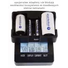 Bateriju lādētājs everActive NC-3000 — universāls lādētājs AA/AAA/C/D (4 šūnu) melns, 100–240V
