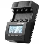 Bateriju lādētājs everActive NC-3000 — universāls lādētājs AA/AAA/C/D (4 šūnu) melns, 100–240V