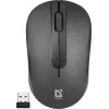 Bezvadu optiskā pele DEFENDER HIT MM-495 RF, abpusēja, 1600 DPI, USB RF uztvērējs, melna