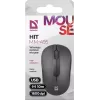 Bezvadu optiskā pele DEFENDER HIT MM-495 RF, abpusēja, 1600 DPI, USB RF uztvērējs, melna