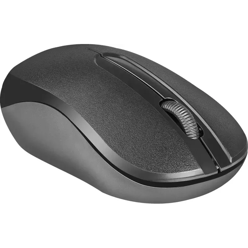 Bezvadu optiskā pele DEFENDER HIT MM-495 RF, abpusēja, 1600 DPI, USB RF uztvērējs, melna