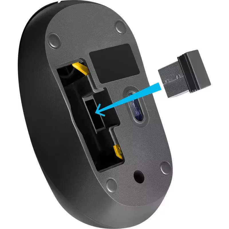Bezvadu optiskā pele DEFENDER HIT MM-495 RF, abpusēja, 1600 DPI, USB RF uztvērējs, melna