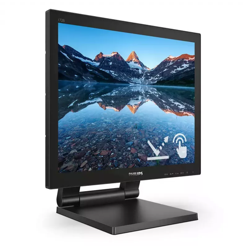 Philips 172B9TL/00 datora monitors 43,2 cm (17 colli) 1280 x 1024 pikseļi Full HD LCD skārienekrāns Melns