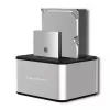 Dokstacija QOLTEC 5316 2x 2.5/3.5 collu HDD/SSD, SATA, USB 3.0 (5 Gb/s), alumīnija korpuss